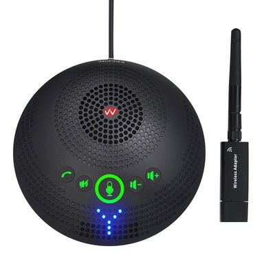 Microphone de conférence professionnel SQ-M13W 2.4G Microphone omnidirectionnel sans fil, capture à 360 degrés, audio haute définition et réduction du bruit