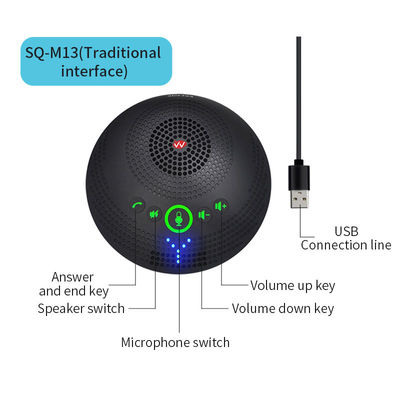 Microphone de conférence SQ-M13 2.4G Microphone de conférence sans fil omnidirectionnel