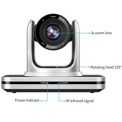 Résolution de réunion en salle de conférence USB PTZ Caméra de vidéoconférence pour réunion en zoom optique