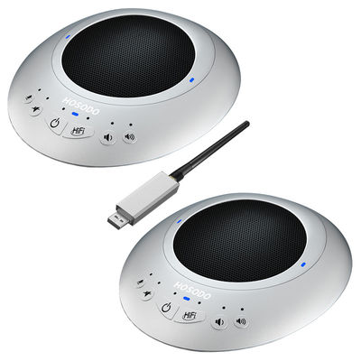 Résolution de réunion en salle de conférence Vidéoconférence Microphone sans fil double 5.8G