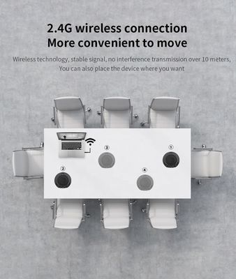Microphone omnidirectionnel SQ-M4W vidéoconférence professionnelle